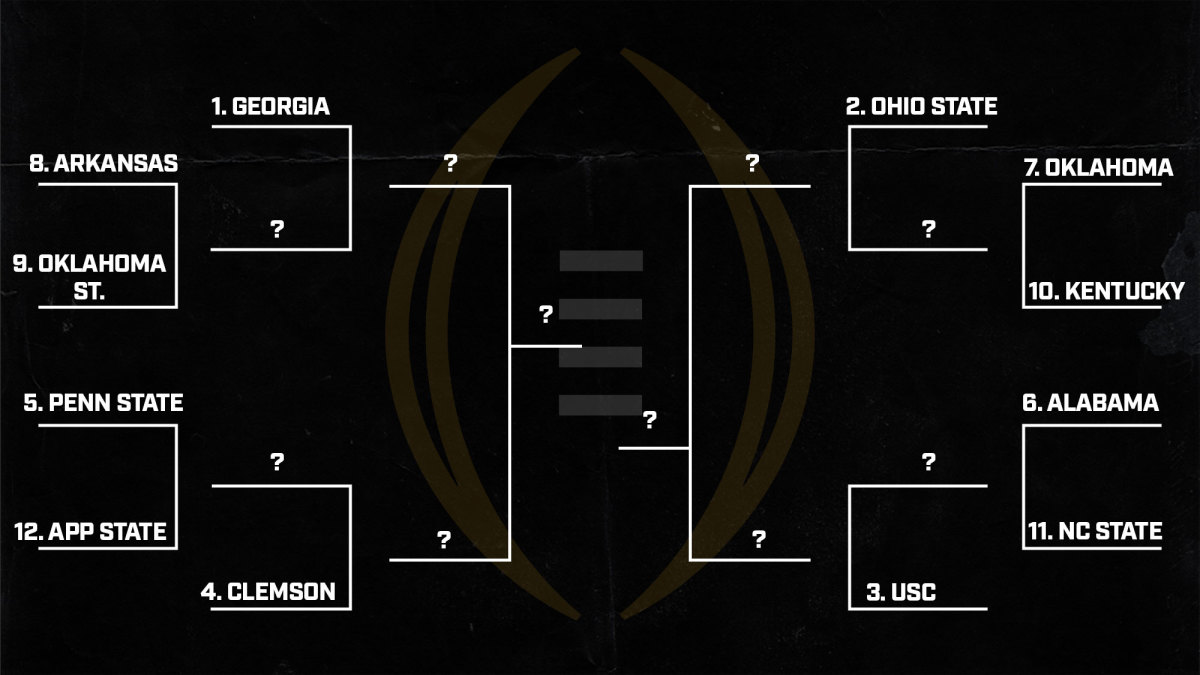A 12-team hypothetical Playoff bracket post–Week 3